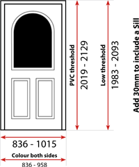 2 panel 1 arch