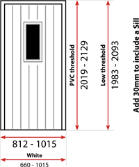 1 square composite door